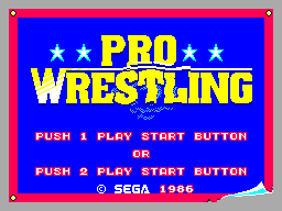 Pro Wrestling (USA, Europe) Title Screen